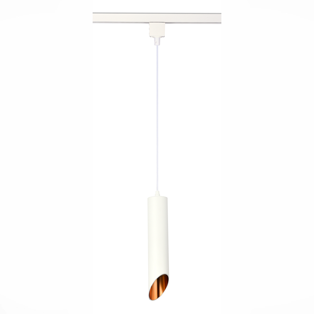 ST152.506.01 Светильник трековый Белый GU10 1*50W IP20 D60xH300 220V Без ламп BASE