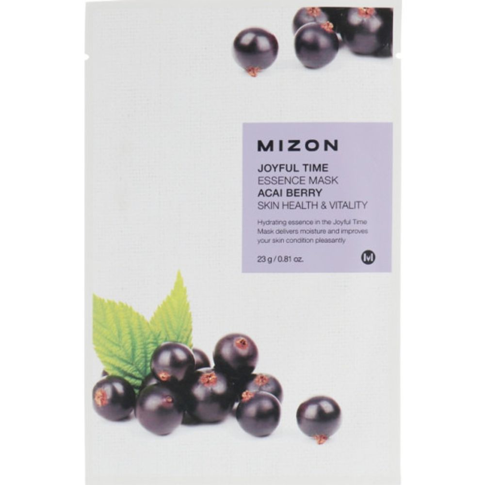 Тканевая маска с экстрактом ягод асаи MIZON Acai Berry Essence Mask