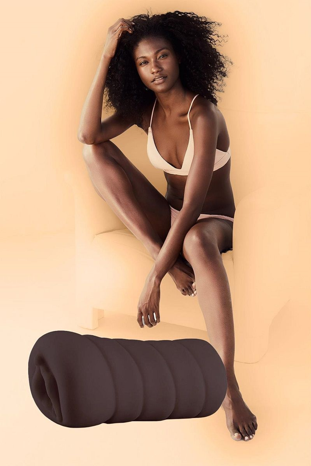 Коричневый мастурбатор-вагина ALICIA (Цвет: коричневый)