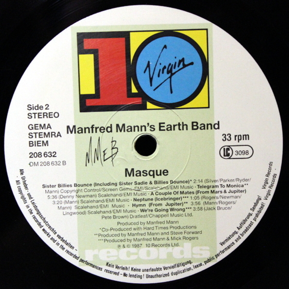 Manfred Mann's Earth Band / Masque (LP)