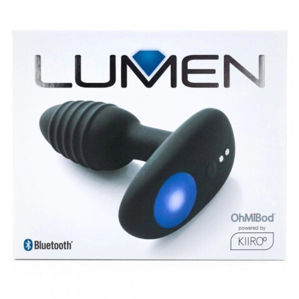 Интерактивный анальный плаг с вибрацией Lumen Ohmibod от KIIROO