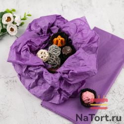 Бумага упаковочная тишью, Фиолетовая 50х66 см (10 листов)