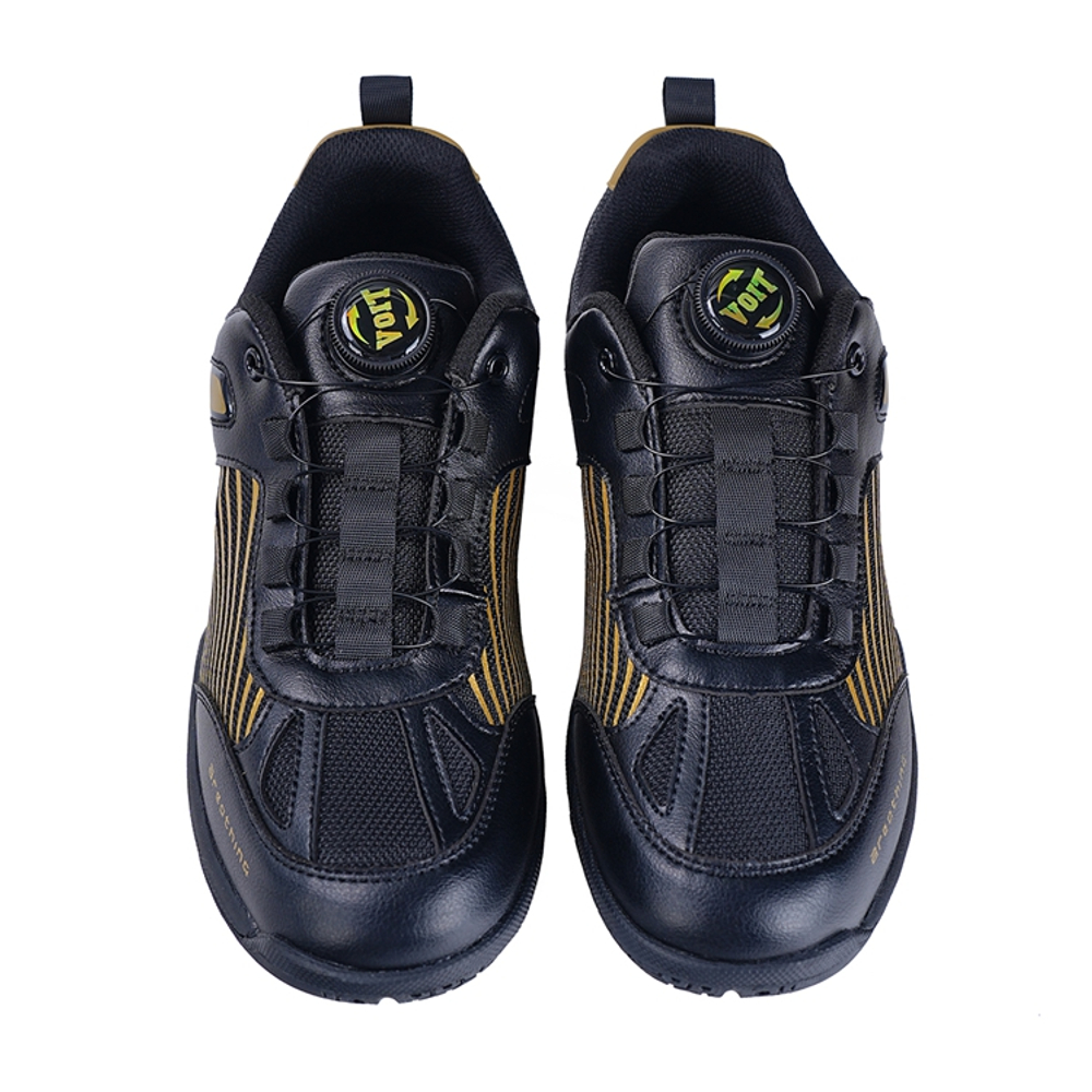 VOIT Wear resistant, Lightweight, Breathable, And Non slip. Low top Training Shoes Unisex Black Gold