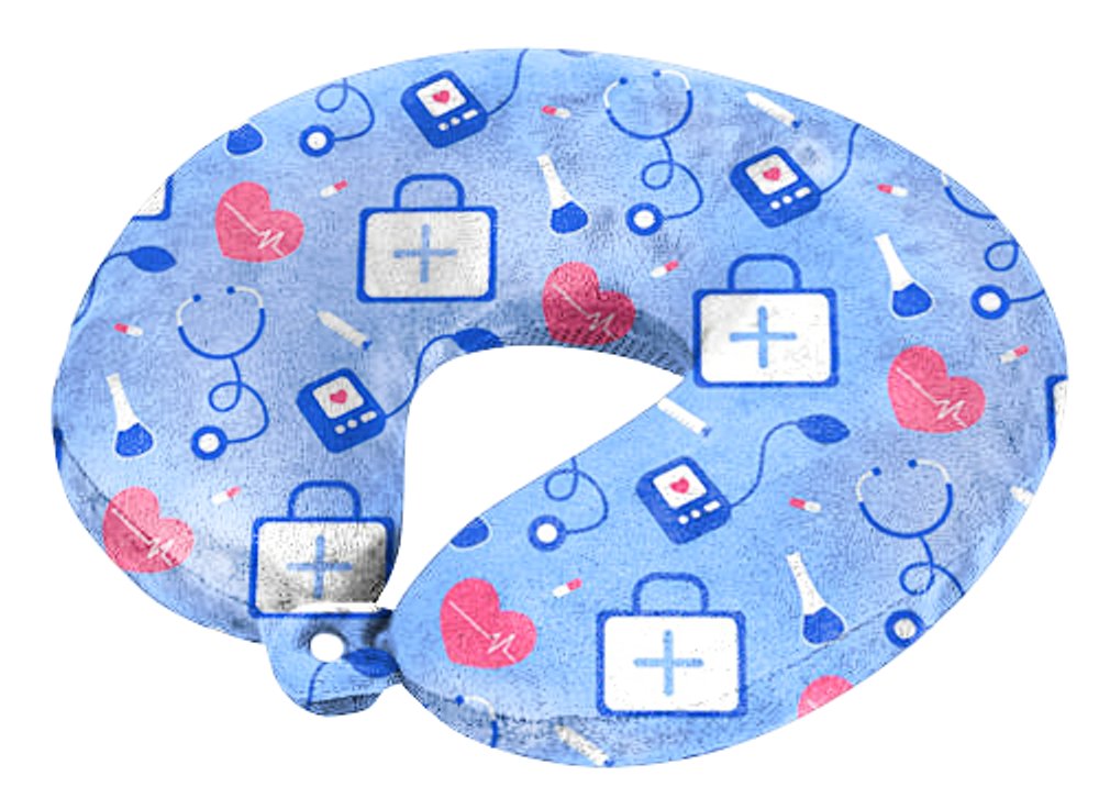 Подушка подголовник с индивидуальным нанесением