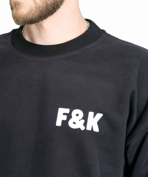 Толстовка F&K черная - фото 4