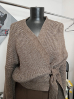 Кардиган крупной вязки + брюки ZARA ,цвет капучино.Размер - 50/52 русский.