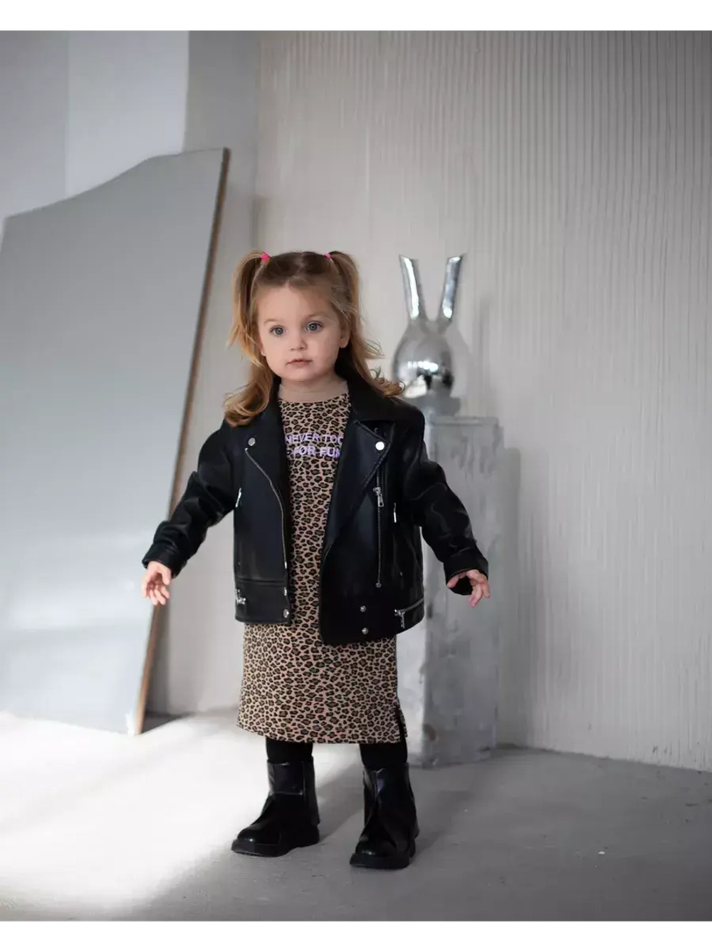 Платье детское оверсайз с коротким рукавом