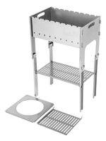 Мангал Helios разборный со столиком и подставкой под казан 2мм, сумка (T-M-S-PK)