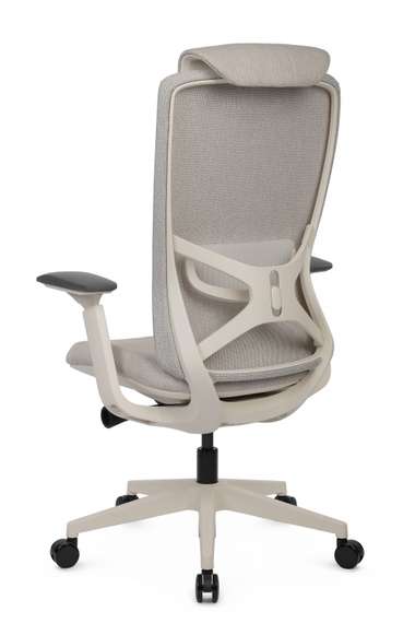 Кресло Gemini EGE-002AW Белый пластик/Светло-бежевый