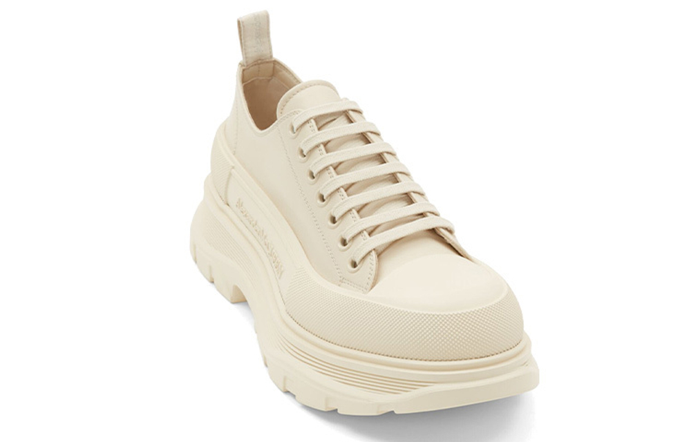 Alexander McQueen Alexander McQueen Tread Slick Calfskin trend Outdoor platform Shoes Men's off-white