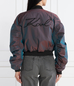 Куртка бомбер iridescent Karl Lagerfeld - индиговой(240W1403)