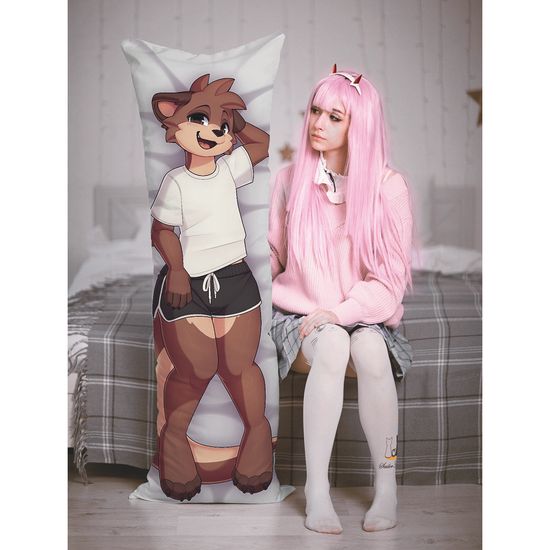 Дакимакура фурри Выдра мальчик арт. 1279