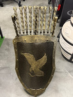 Набор шампуров «Рыцарь» и предметов для мангала/камина в кованом щите