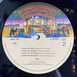 Винтажная виниловая пластинка LP Kiss Animalize (Japan 1984) (Obi)