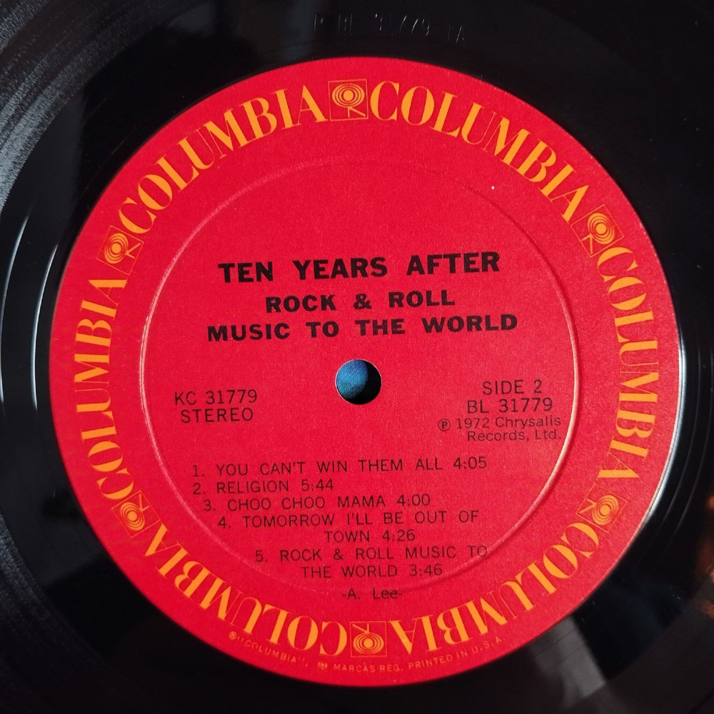 Винтажная виниловая пластинка LP Ten Years After Rock and Roll Music To The World (USA 1972)