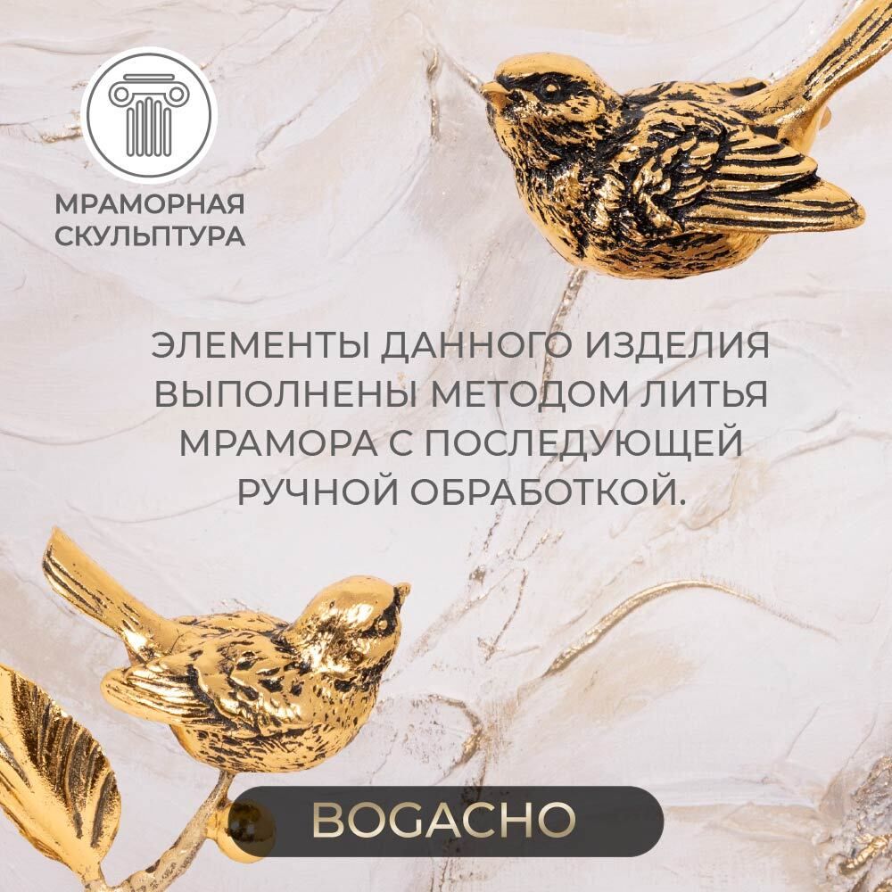 Фруктовница-конфетница Терра (поднос) Бронза Синий