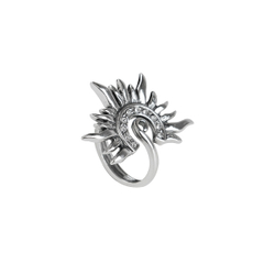 "Баббара" кольцо в серебряном покрытии из коллекции "Ра" от Jenavi