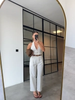 Костюм с жилетом, с открытой спиной