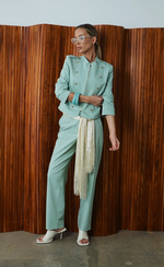 Костюм из вискозы с наполеоновским жакетом