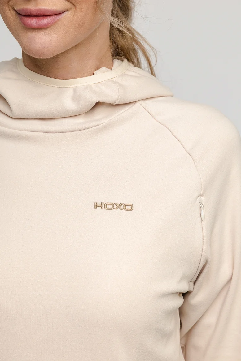 Кофта-ниндзя (с капюшоном), женская, цвет "Мягкая нуга"