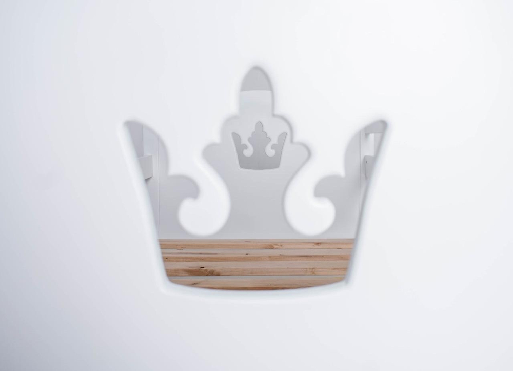 Кровать детская "Корона-Малютка" белая, 160*80 см.