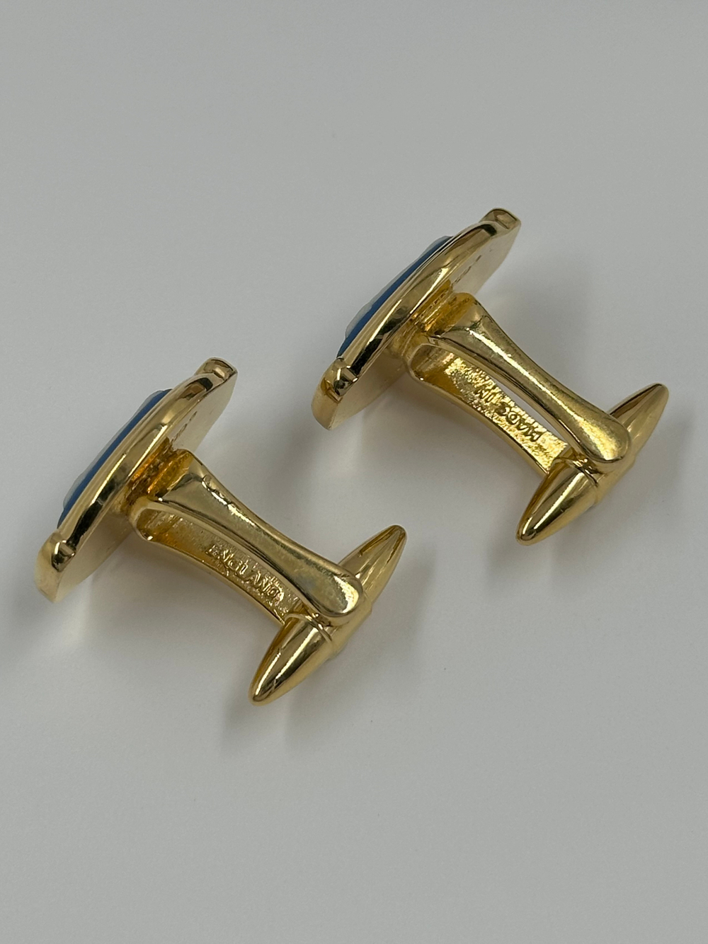 Запонки синие с собаками Wedgwood