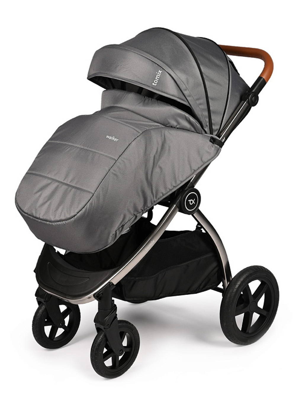 Детская коляска 3 в 1 Tomix Walker LUX GREY+DARK GREY