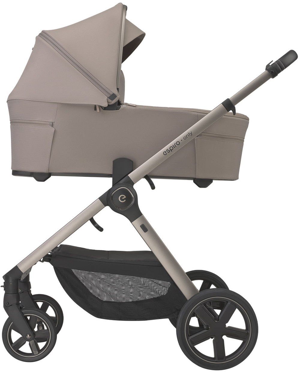 Детская коляска 3 в 1 Espiro Only 2026 и автокресло Pi Gray blue 529 sahara beige