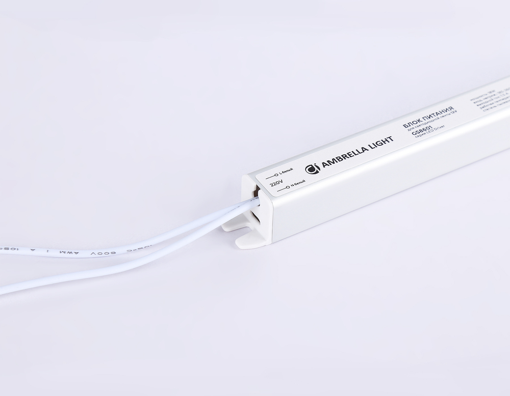 Блок питания ультратонкий для светодиодной ленты 12V 18W 1.5A IP20 185-260V 172*18*18 GS8601