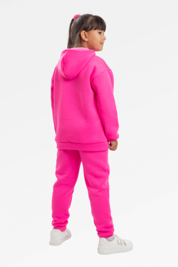 Л3297-8356 розовый неон костюм для девочки, утепленный Basia.