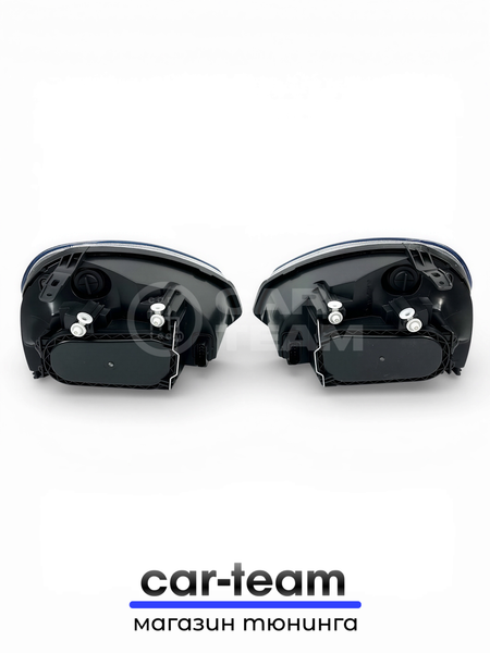 Фары на Лада Приора 2 (21704, 21724) передние с Bi LED модулями 2.5 дюйма, черная маска (под ключ)