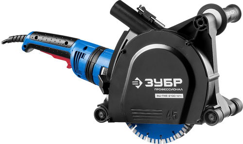 Штроборез (бороздодел) ЗУБР Профессионал, ЗШ-П45-2100 ПВТК, 45 мм, 180 мм диск, 2100 Вт