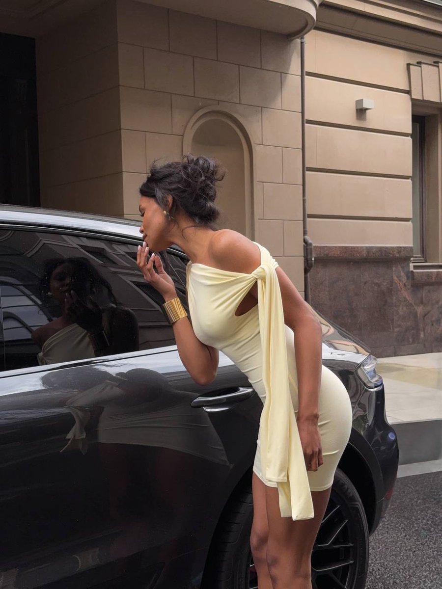 Платье мини Афина, Желтый