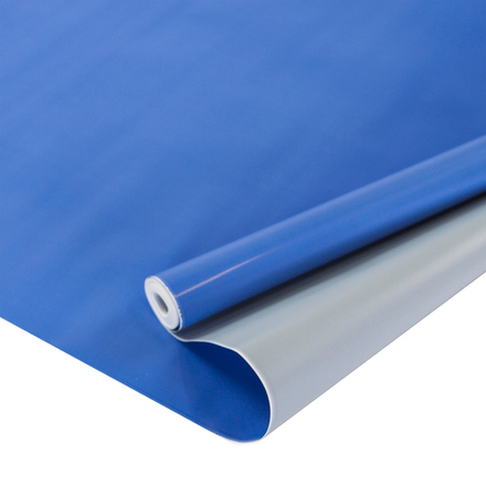 Упаковочная матовая пленка (0,6*10,3 м) Тонировка Жемчуг, Васильковый/Серый, 1 шт.