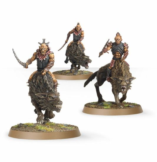 Купить миниатюры Хоббит THE HOBBIT MINIATURES: Hunter Orcs on Feell Wargs