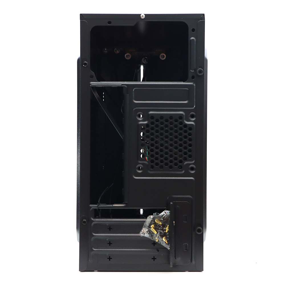 Корпус BaseTech M3401, Без БП, mATX, чёрный, 2xUSB2 (BT-M3401-B)