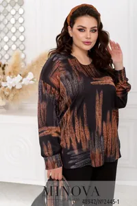 Блуза 2445-1-черный Minova