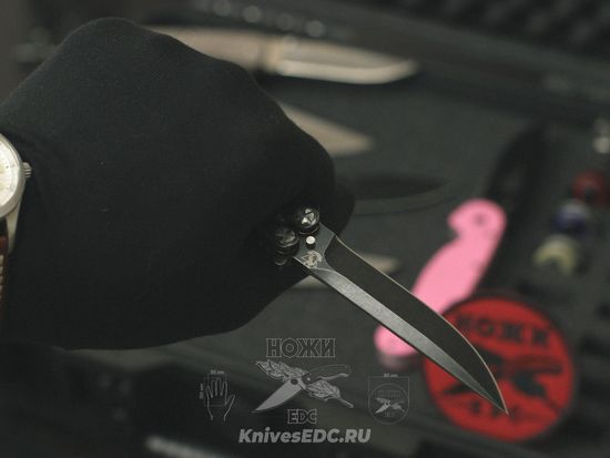 Складной нож бабочка STEELCLAW Секиро-02 c клинком из стали D2, рукоять Stainless Steel