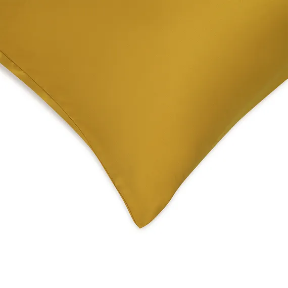 Комплект постельного белья из премиального сатина горчичного цвета из коллекции essential, 200х220 см