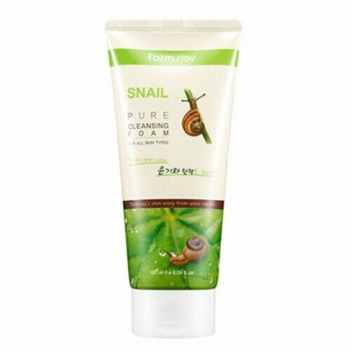 Пенка очищающая с экстрактом улитки FarmStay Snail Pure Cleansing Foam, 180мл