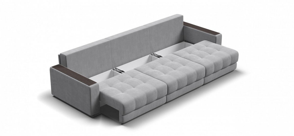 Диван BOSS GRAND Велюр Monolit сталь