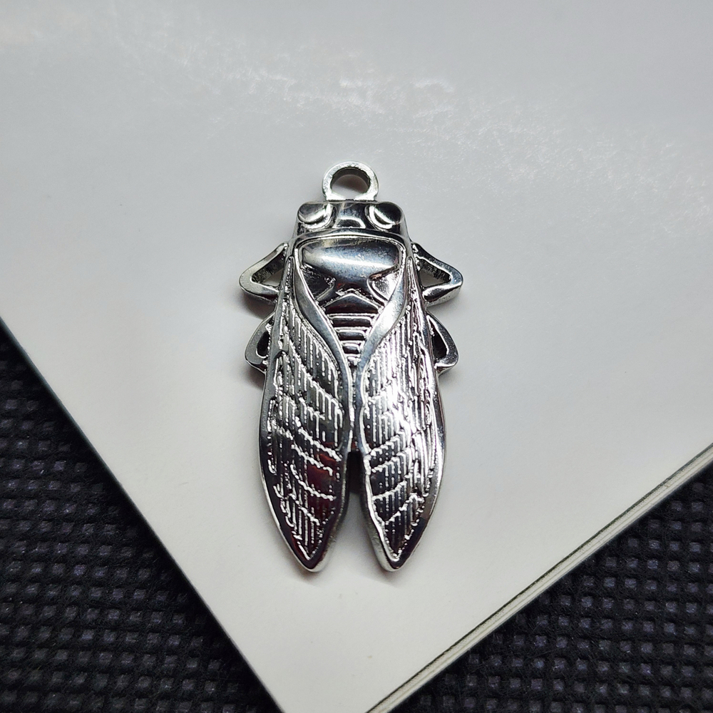 Подвеска цикада, сталь, 29×15мм, штучно