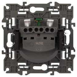 Розетка ЭРА Elegance 14-2102-01М 2P+E Schuko со шторками, 16А-250В, белый матовый