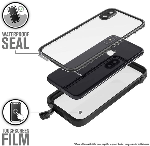 Водонепроницаемый чехол Catalyst Waterproof Case for iPhone Xs, черный (Stealth Black)