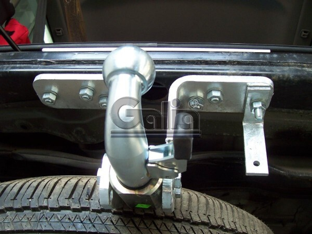 Фаркоп оцинкованный Galia N041A для Nissan Pathfinder 2004-2014(паспорт и сертификат в комплекте)(без электрики)