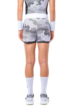 Женские Шорты теннисные Hydrogen Women Tech Camo Shorts - camo black/white