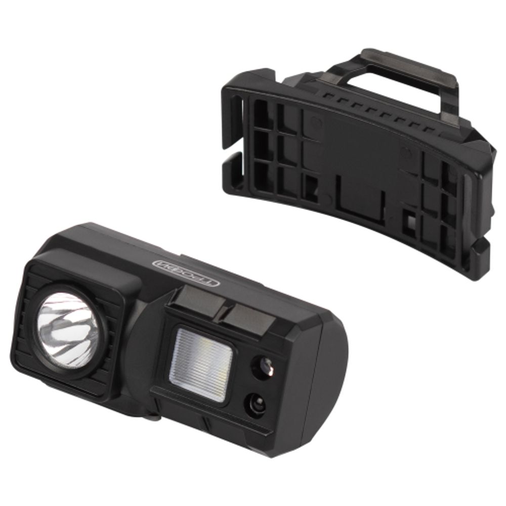 Фонарь налобный светодиодный Трофи GA-102 аккумуляторный 3 Bт сенсорное управление магнит клипса 5 режимов