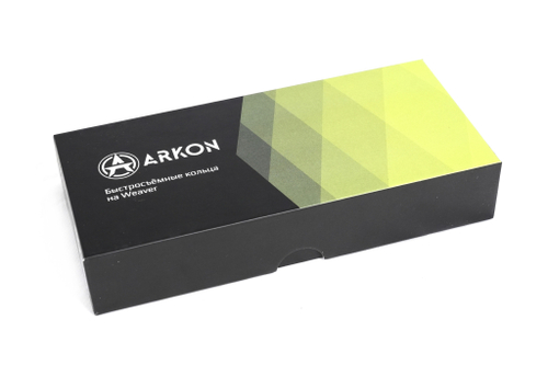 Кольца Arkon 30 мм быстросъемные на weaver, низкие