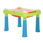 KETER Стол Creative для детского творчества и игры с водой и песком, Бирюзовый/Красный  (79x56x50h)