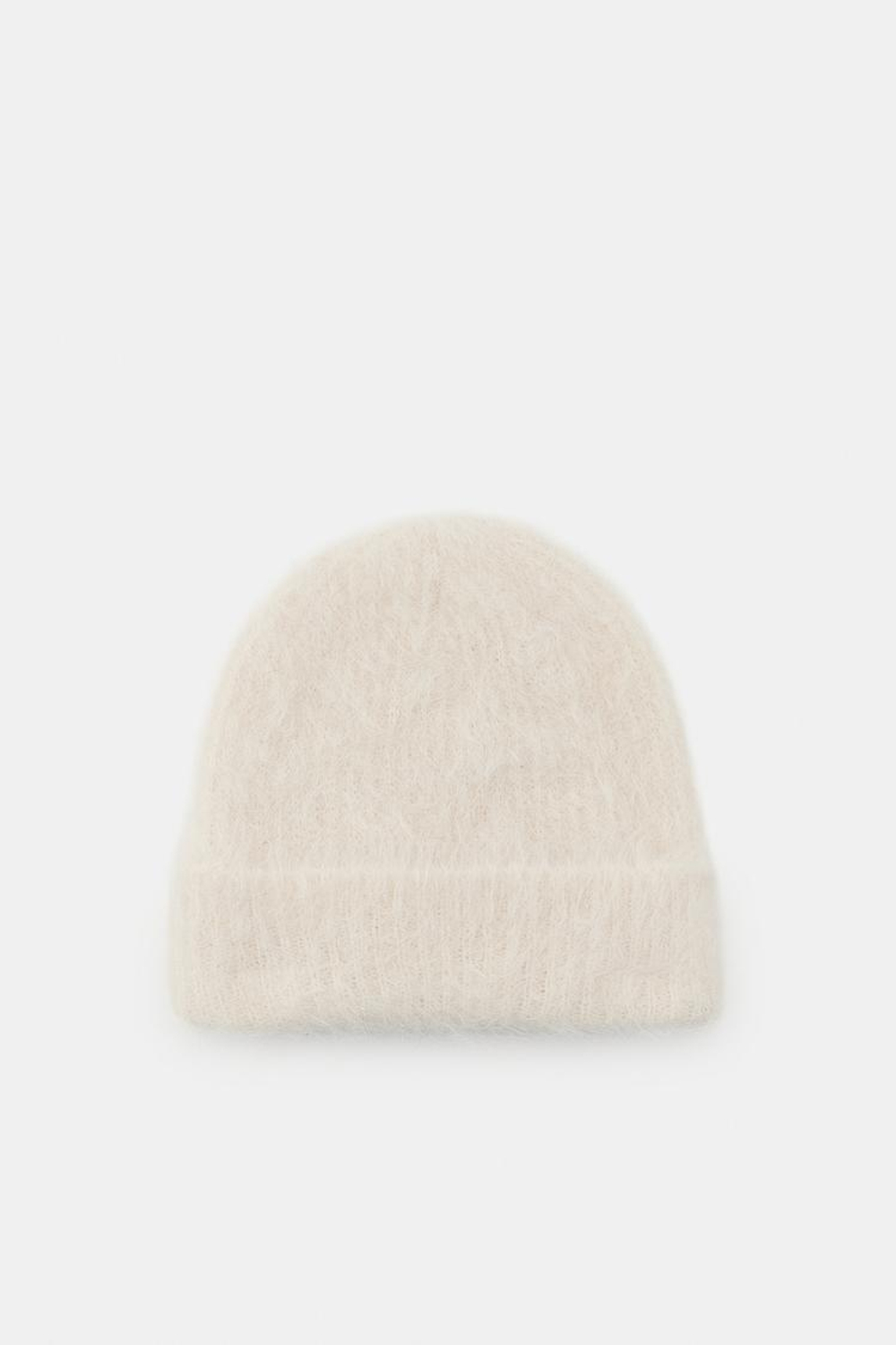 ZARA ШАПКА ИЗ СМЕСОВОЙ АЛЬПАКИ, ЭКРЮ